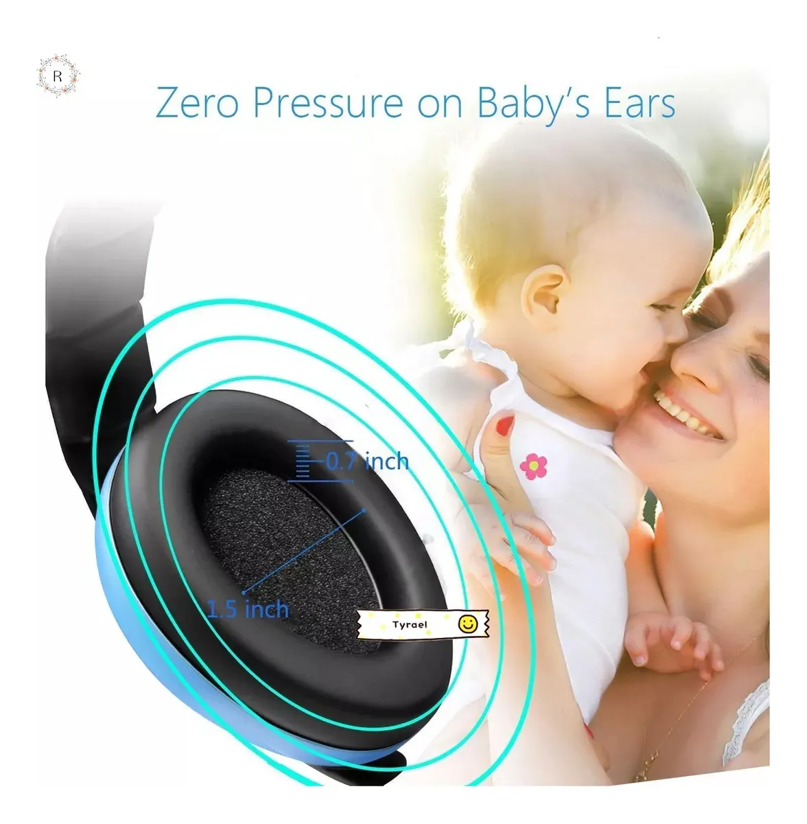 Foto 6 pulgar | Orejeras Antiruido/auriculares Protectores Bebes Y Niños Belug  Azul