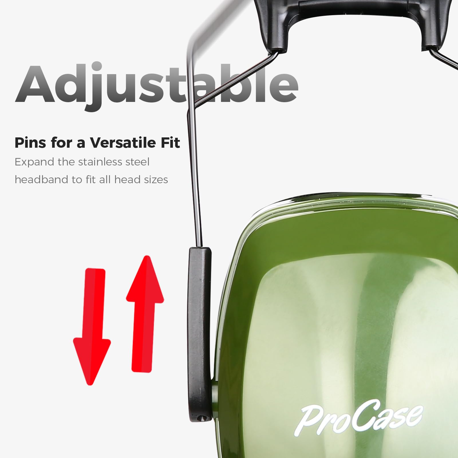 Foto 2 | Orejeras De Seguridad Procase Snr Con Reducción De Ruido De 36 Db - Armygree - Venta Internacional.