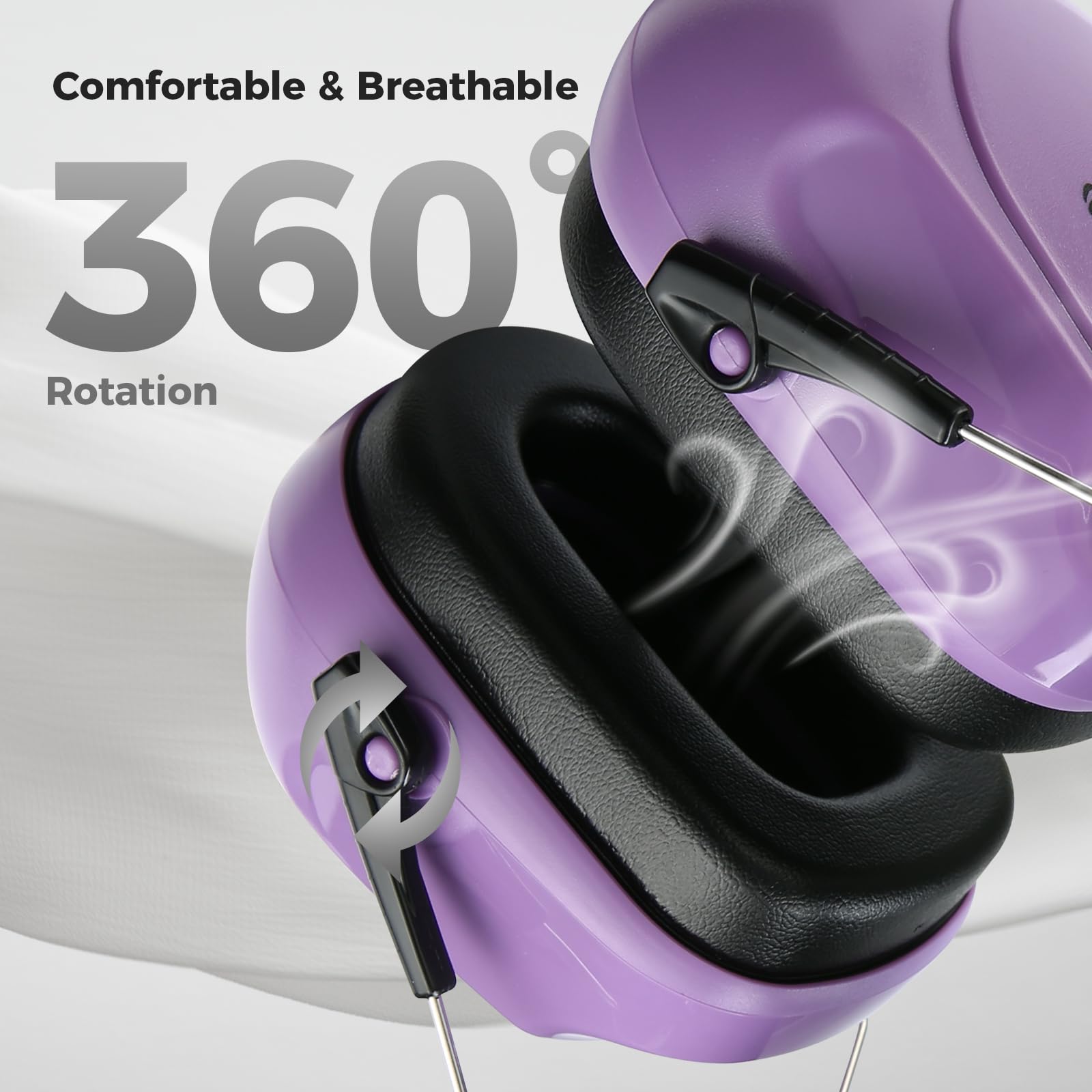 Foto 5 pulgar | Orejeras Con Reducción De Ruido Procase Nrr 28 Db, 2 Paquetes, Color Morado Y Azul - Venta Internacional.