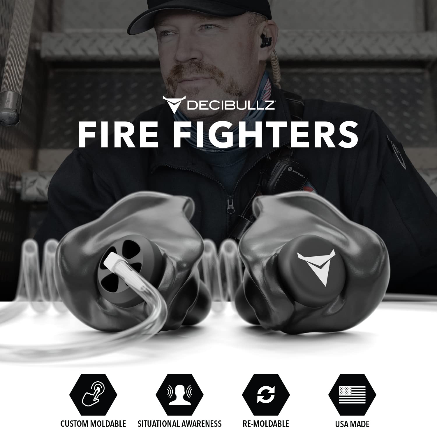 Foto 5 | Auricular Bidireccional De Vigilancia Por Radio De Seguridad Decibullz +awareness - Venta Internacional.