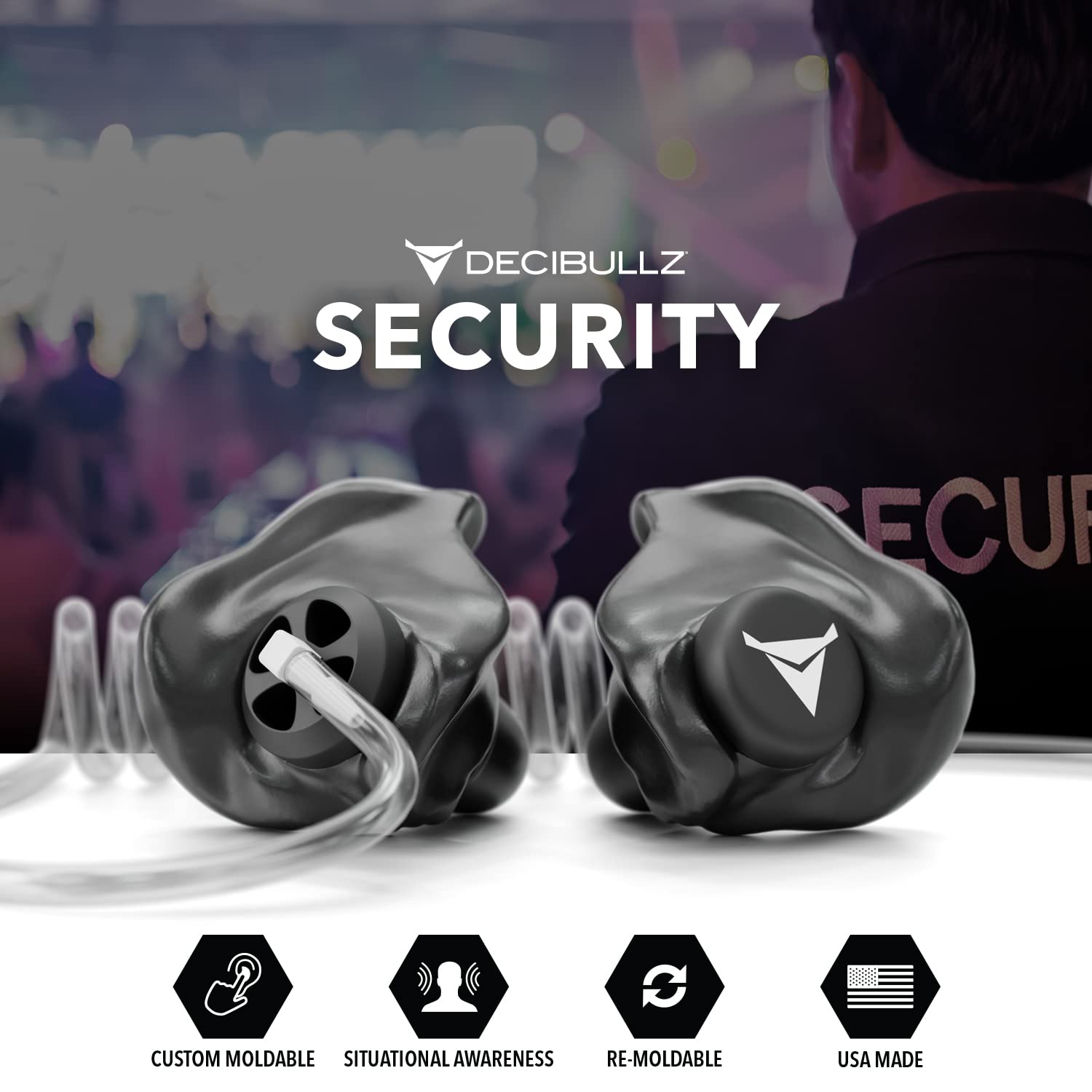Foto 7 | Auricular Bidireccional De Vigilancia Por Radio De Seguridad Decibullz +awareness - Venta Internacional.