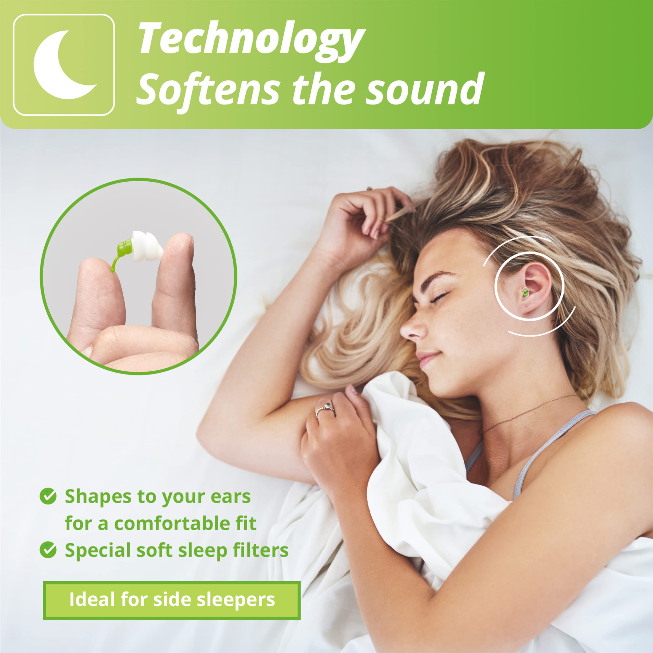 Foto 3 pulgar | Tapones Para Dormir Alpine Sleepsoft Ultra Soft Side Sleepsleep Sleepseper - Venta Internacional.