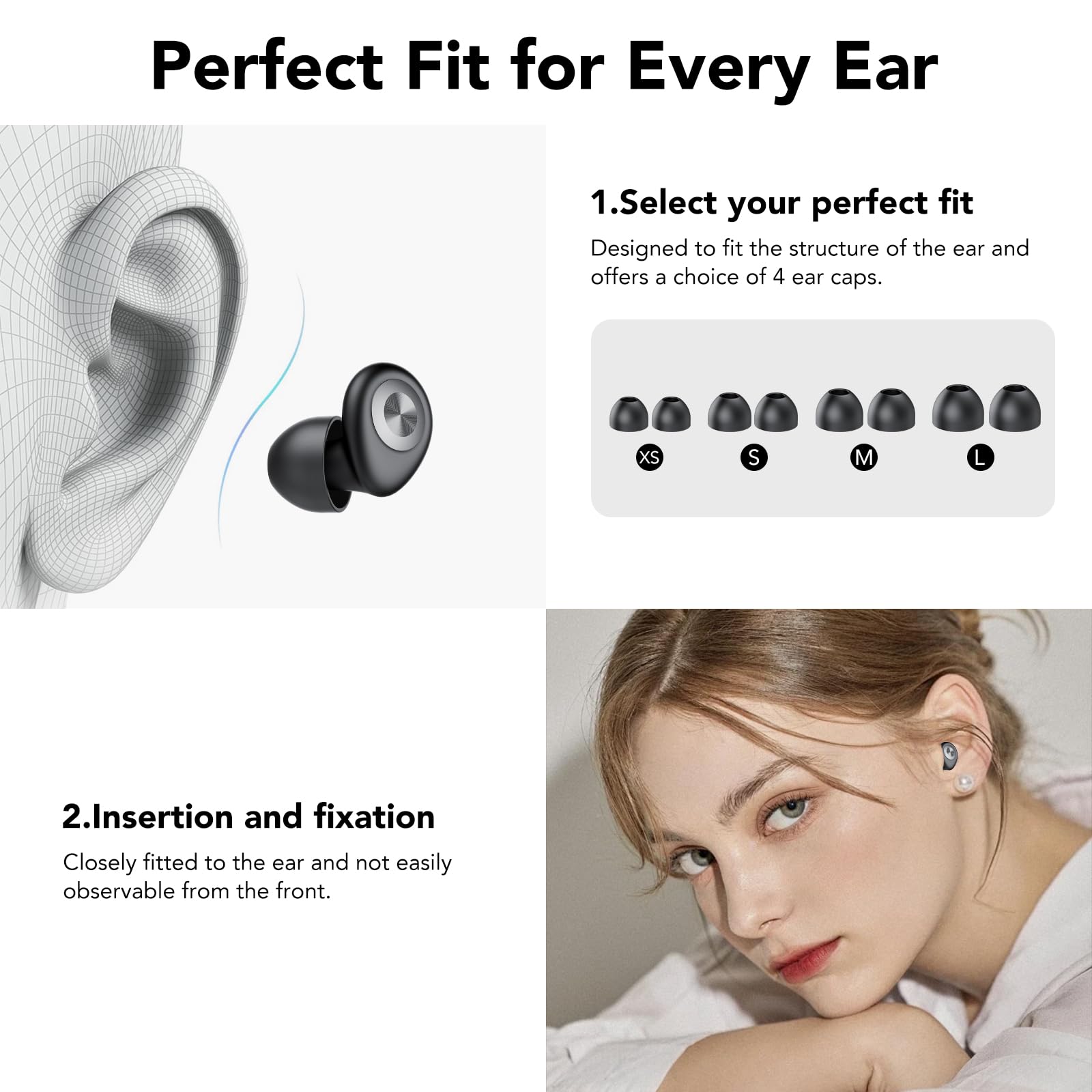 Foto 7 | Tapones Para Los Oídos Cascho Para Dormir, Con Cancelación De Ruido, 45 Db, Con Funda - Venta Internacional.