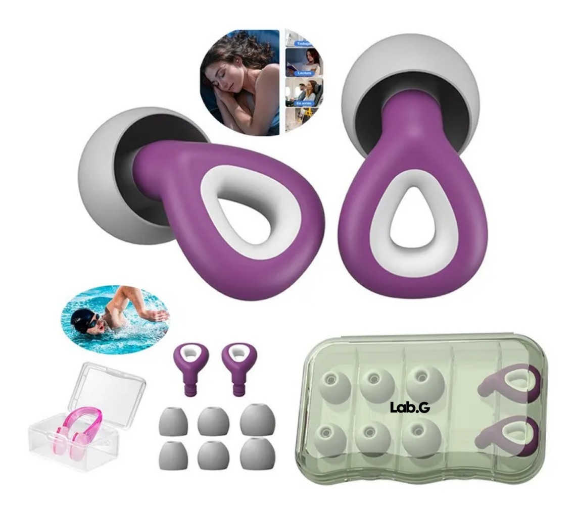 Foto 2 | Tapones Dormir Para Oídos Con Reducción De Ruido 35db Puerpura