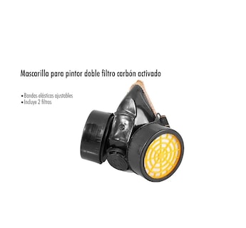 Foto 3 | Mascarilla Pintor Doble De Carbón Activado Eo Safe Imports Esi-387