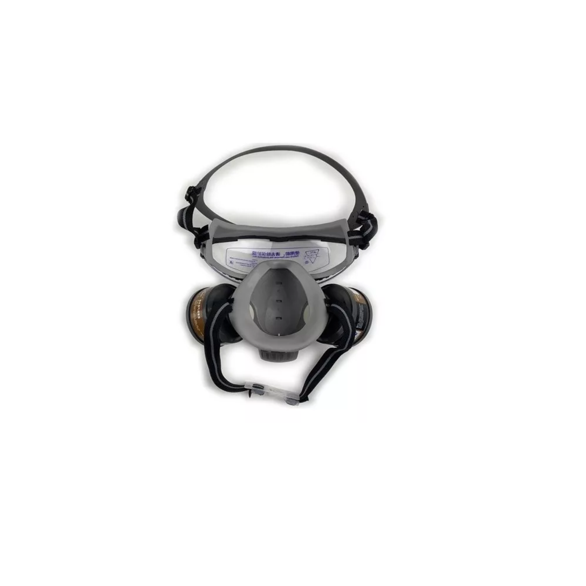 Foto 5 pulgar | Máscara De Gas Con Filtro Y Gafas 6200 + 10 Filtros De Algodón Transparente Con Negro