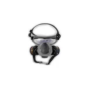 Foto 4 | Máscara De Gas Con Filtro Y Gafas 6200 + 10 Filtros De Algodón Transparente Con Negro