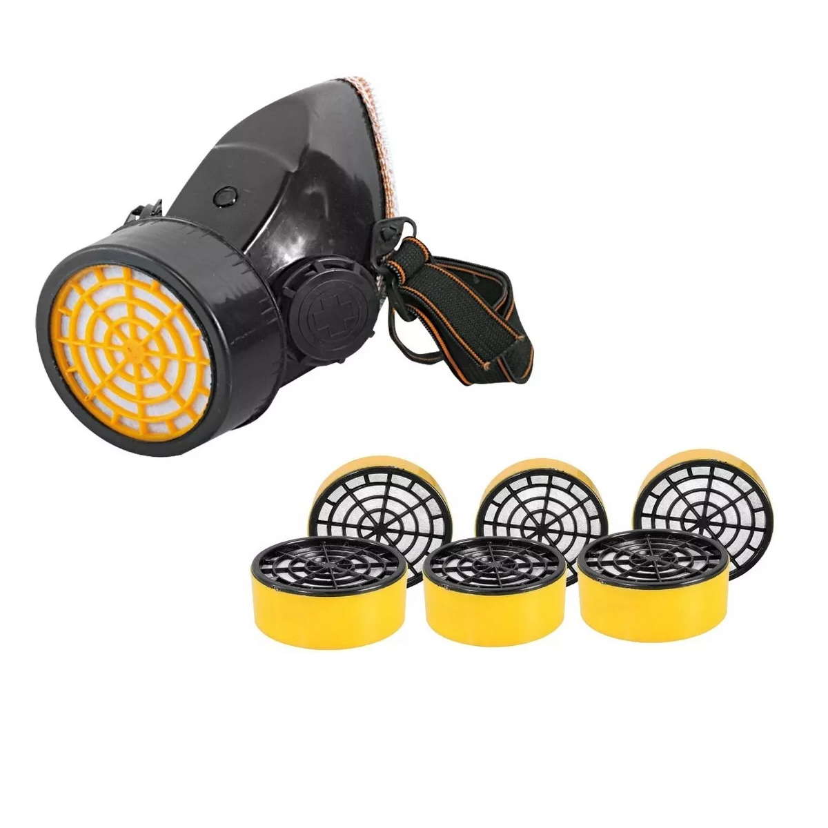 Foto 2 pulgar | Combo Mascarilla + 6 Filtros De Carbón Activado Eo Safe Imports Esi-10567 Negro