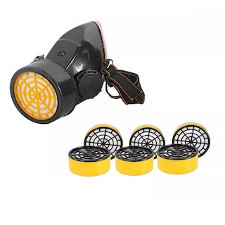 Foto 1 | Combo Mascarilla + 6 Filtros De Carbón Activado Eo Safe Imports Esi-10567 Negro