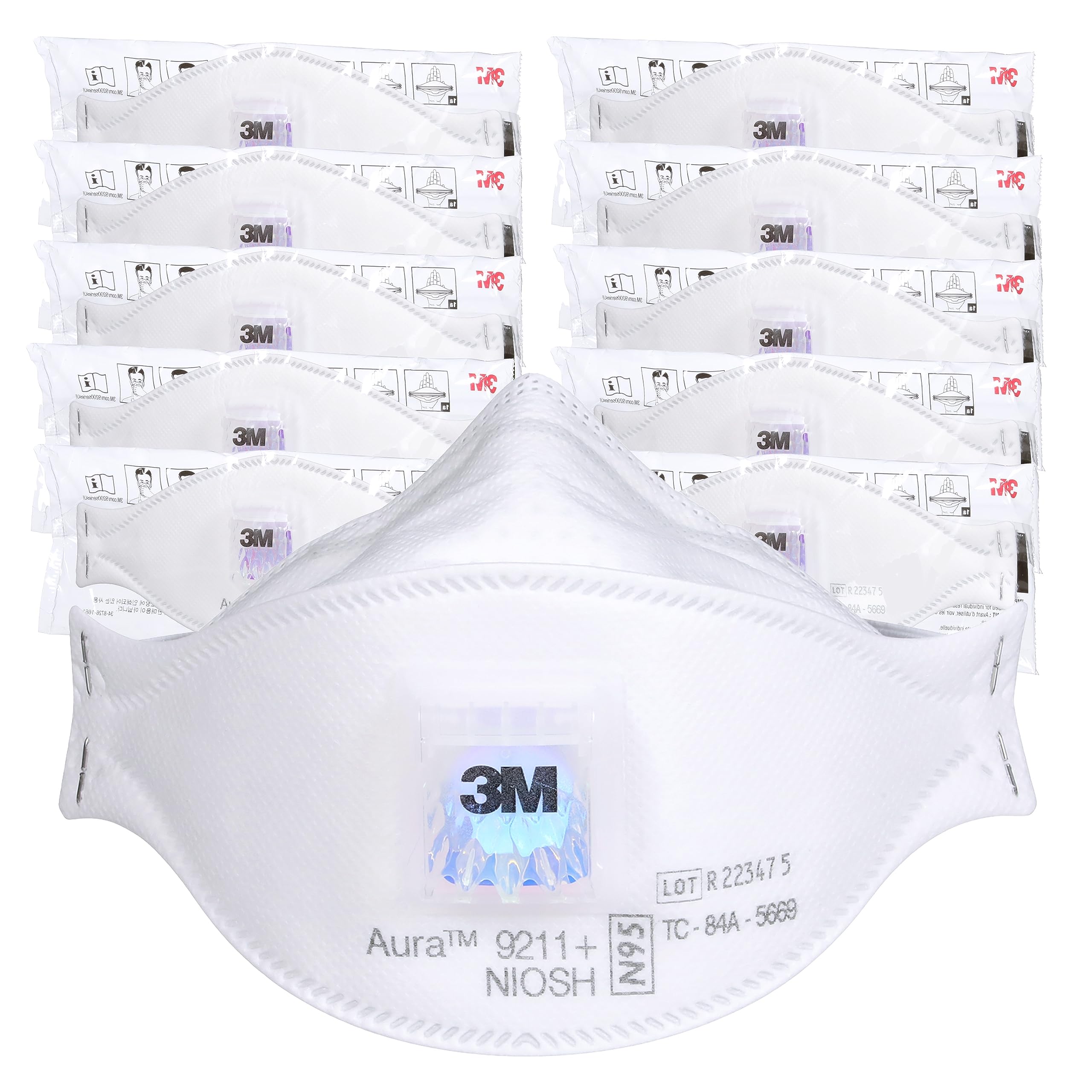 Foto 1 | Respiradores Desechables 3m Aura 9211+ N95 (paquete De 10) - Venta Internacional.