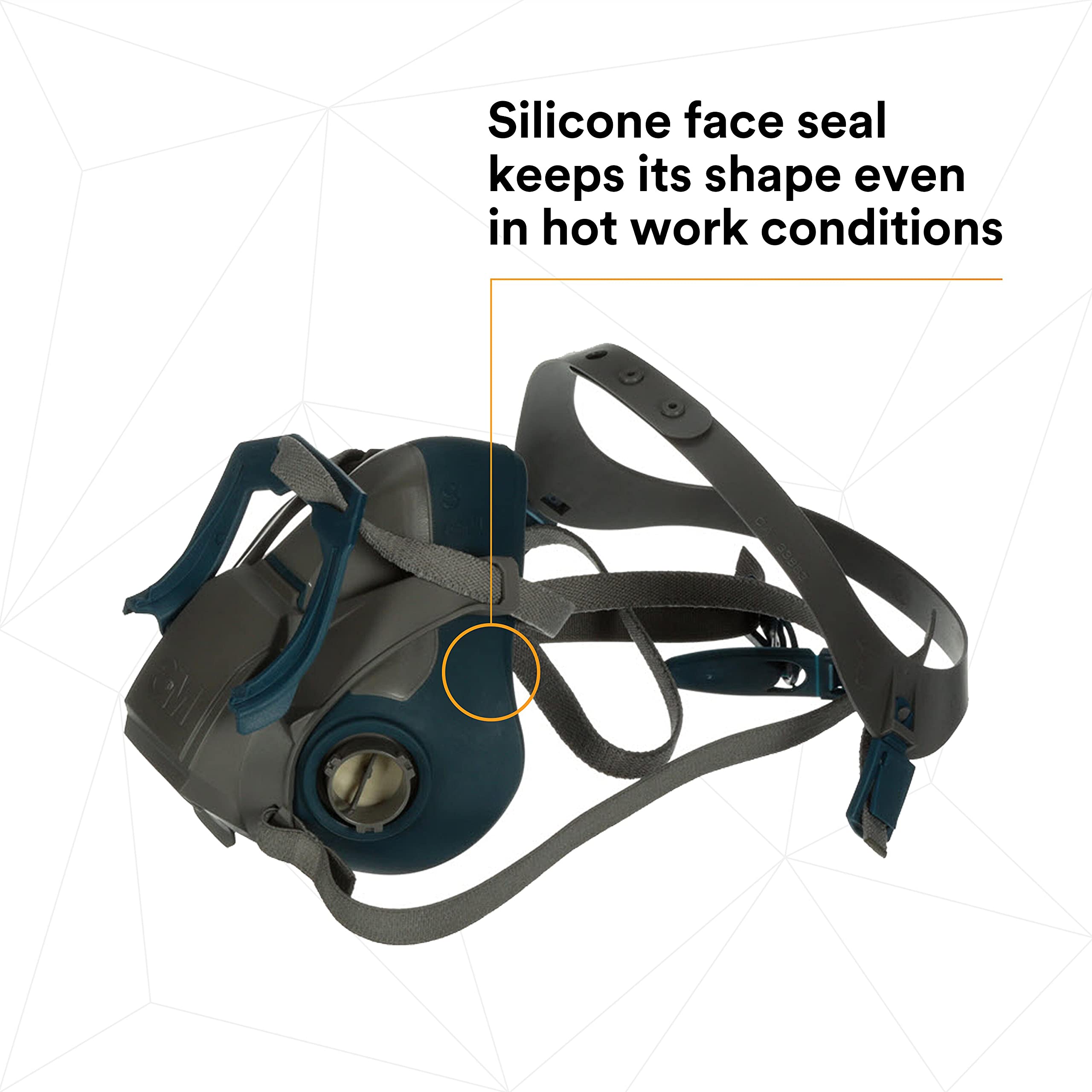Foto 5 | Respirador 3m Rugged Comfort 6503ql, Media Máscara De Silicona - Venta Internacional.