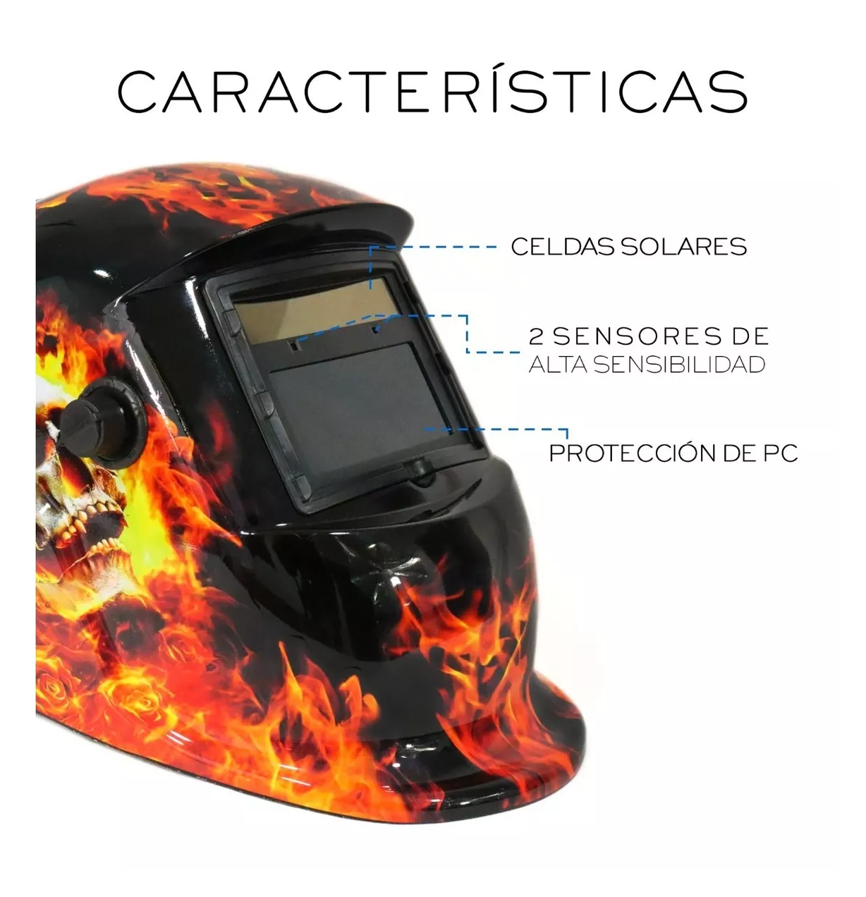 Foto 5 pulgar | Careta de Soldar Automática Belug Profesional color Rojo