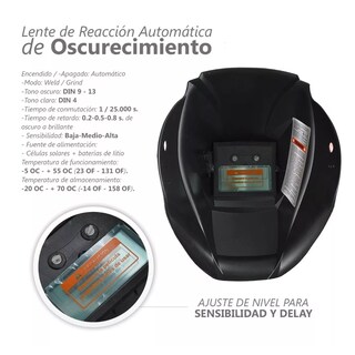 Foto 5 | Careta de Soldar Uso Industrial Electrónica Eo Safe Imports Esi-6940 Multicolor