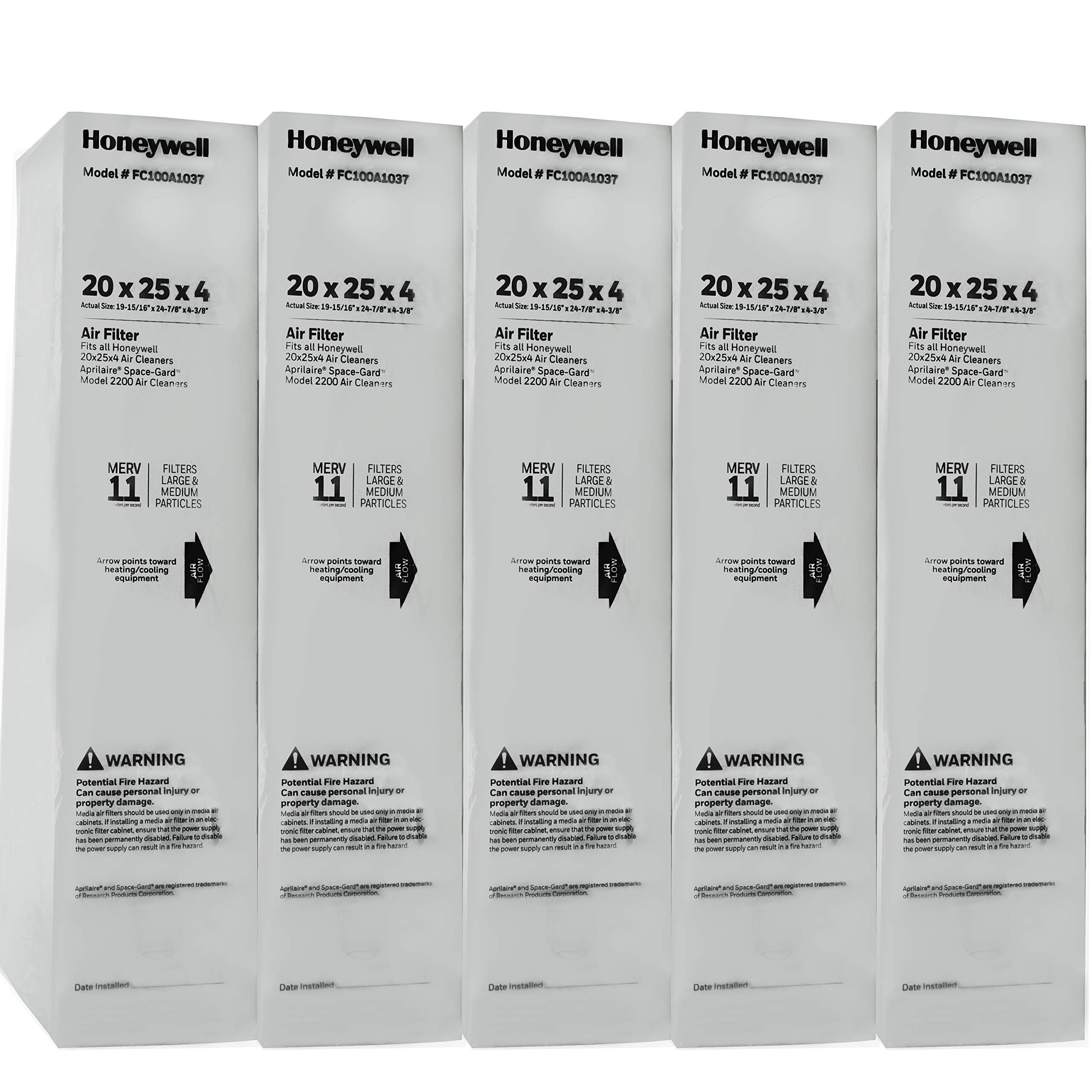 Foto 2 pulgar | Medio Filtrante Honeywell Fc100a1037-5 20x25 Merv 11 (paquete De 5) - Venta Internacional.