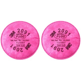 Foto 1 | Filtro De Partículas 3m 2091 P100 Rosa - Venta Internacional.