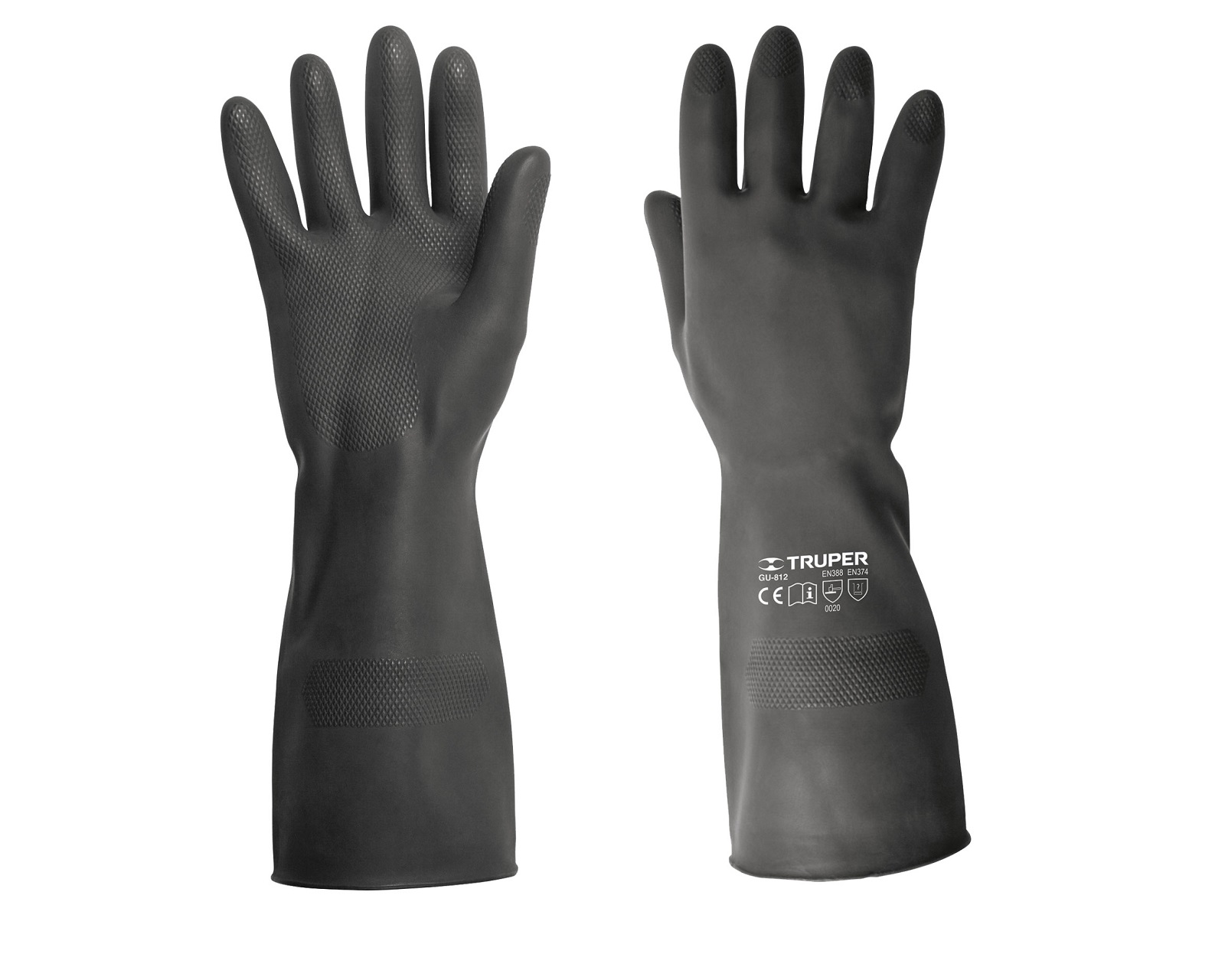 Foto 2 pulgar | Par de Guantes de Neopreno para Manejo de Químicos Truper Gu-812 Talla M