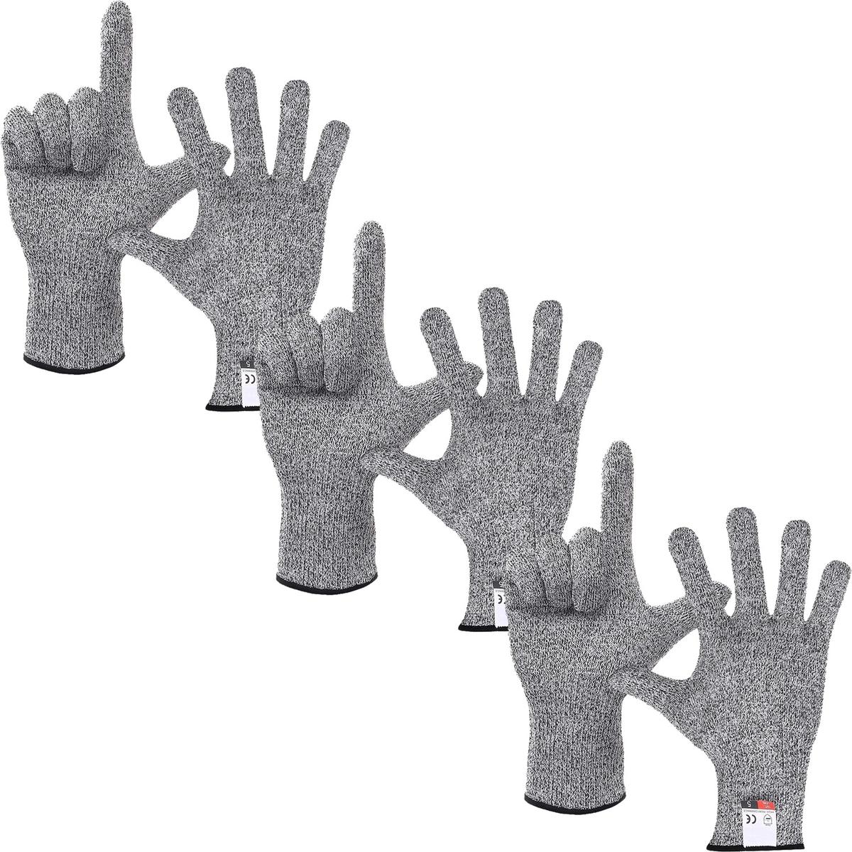 Guante Anti Corté Alta Resistentes Ventdepot Mxbgp-013 3 Pares Gris $946