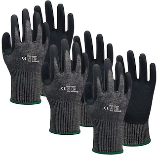 Foto 2 | Guantes de Seguridad Uso Rudo Ventdepot Mxgbc-013 3 Pares Negro
