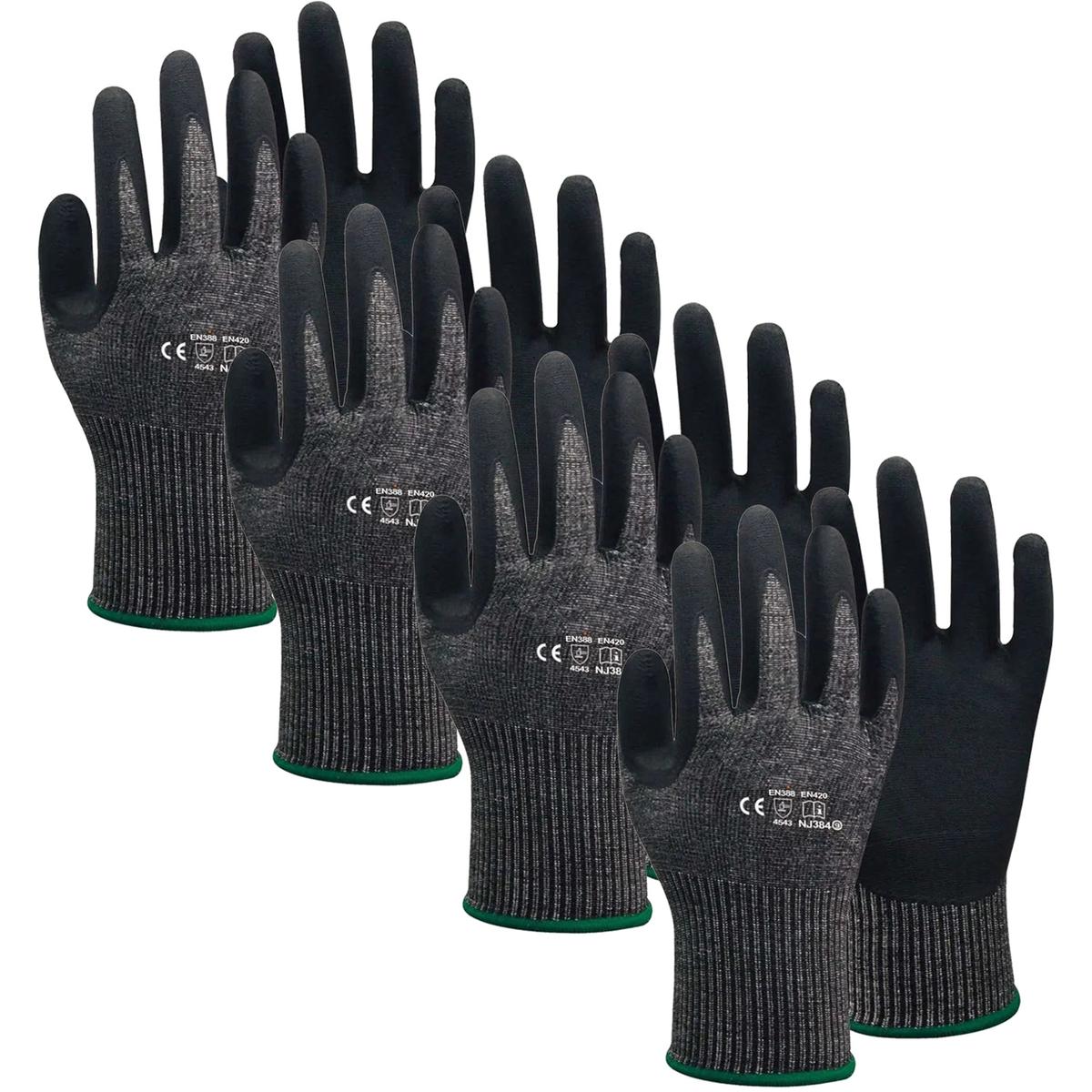 Foto 2 pulgar | Guantes Anticorte VentDepot Mxgbc-014 Negro 4 Pares