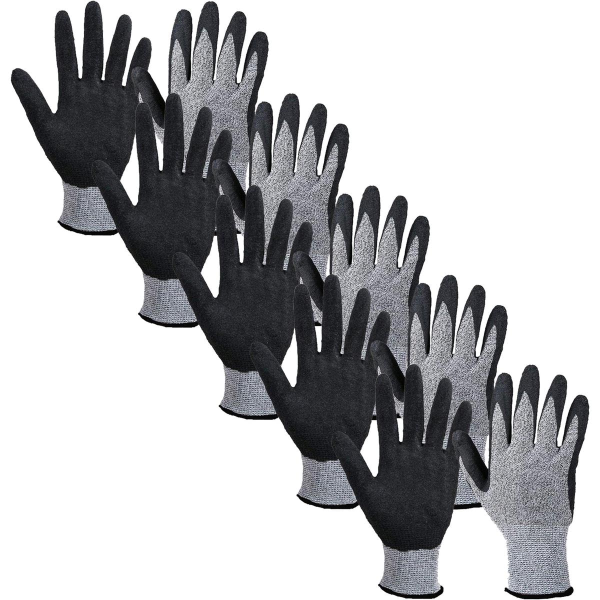 Guantes Para Altas Temperaturas Ventdepot Mxgvm-005 5 Pares Gris/negro $1,877