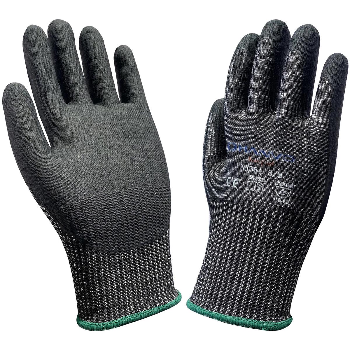 Foto 4 pulgar | Guantes Para Cortar Uso Rudo Ventdepot Mxgbc-015 5 Pares Negro