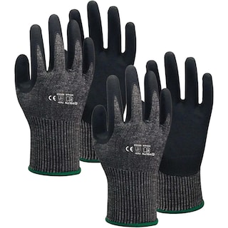 Foto 1 | Guantes De Seguridad Uso Rudo Ventdepot Mxgbc-012 2 Pares Negro