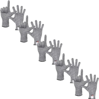 Foto 1 | Par Guantes Anti Corté Calor Flama Ventdepot Mxbgp-010 5 Pares Gris