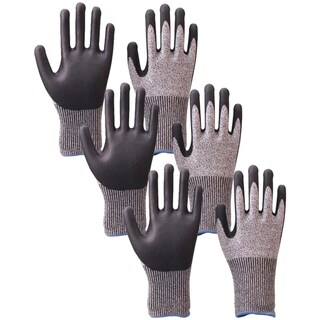Foto 1 | Par Guantes Anti Corté De Nitrilo Ventdepot Mxbgv-003 3 Pares Gris/negro