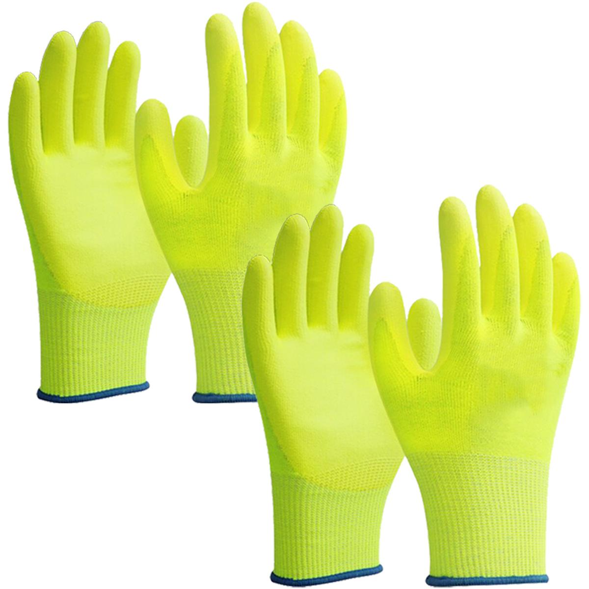 Foto 2 pulgar | Guantes Anti Corté De Seguridad Ventdepot Mxgsl-017 2 Pares Amarillo