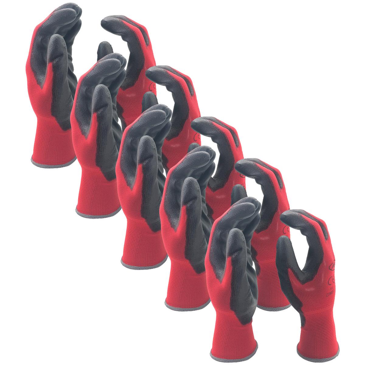 Foto 2 pulgar | Guantes Rojos Para Cortar Acrílico Ventdepot Mxgor-010 5 Pares Rojo
