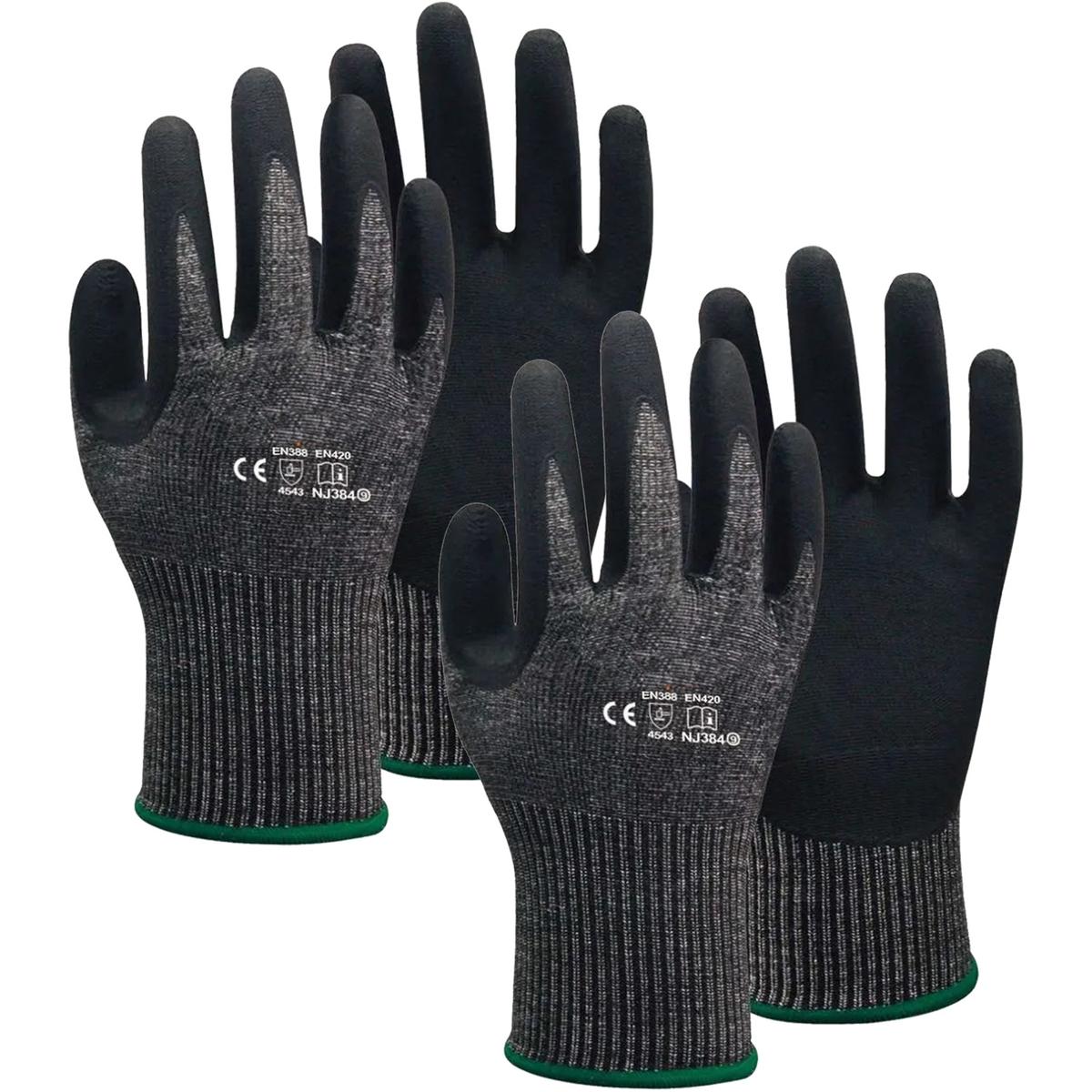 Foto 3 pulgar | Guantes Anticorte Ventdepot Mxgbc-007 2 Pares Negro