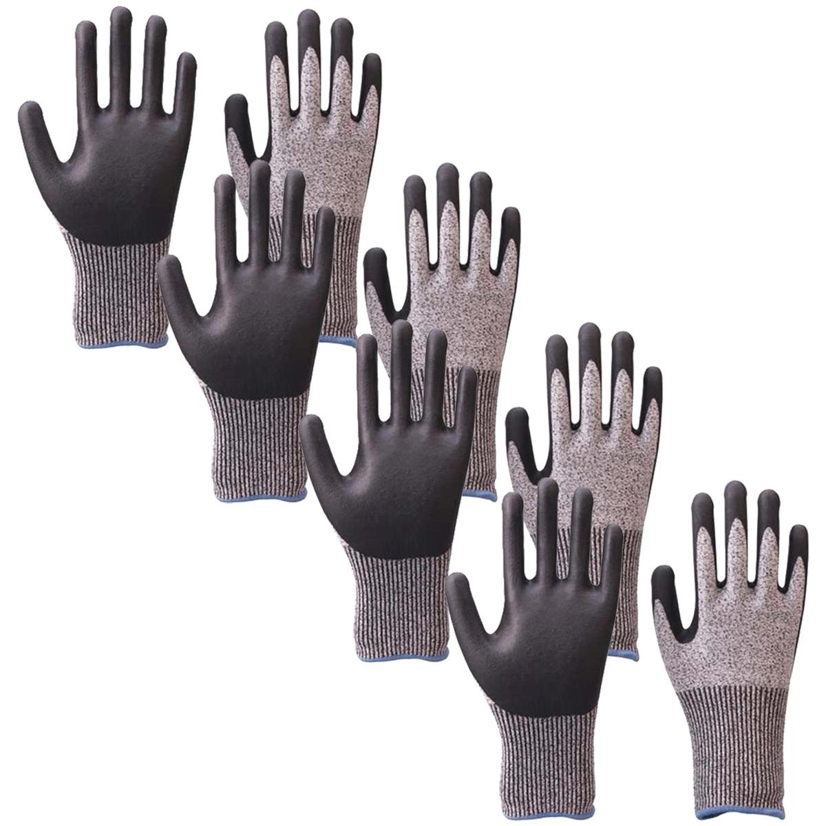 Foto 2 pulgar | Protección De Guantes Usos Rudos Ventdepot Mxbgv-014 4 Pares Gris/negro