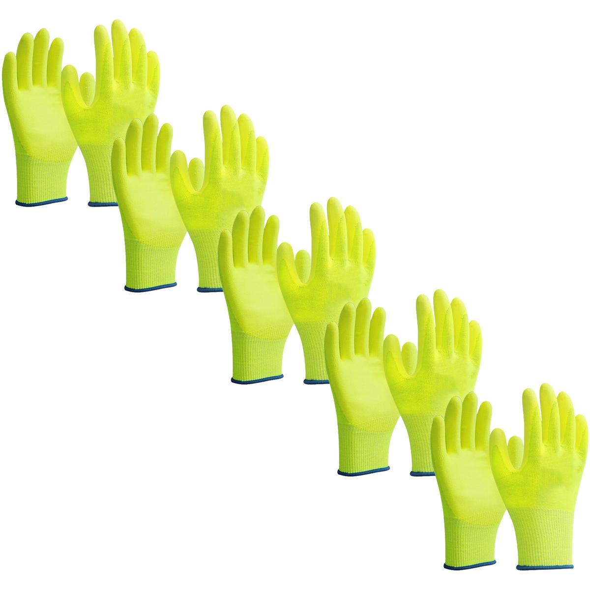 Foto 2 pulgar | Par Guantes Anti Corté Calor Flama Ventdepot Mxgsl-015 5 Pares Amarillo