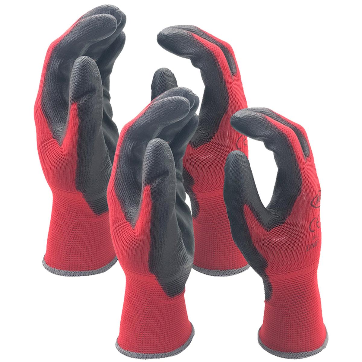Foto 3 pulgar | Guantes Rojos Uso Rudo Ventdepot Mxgor-017 2 Pares Rojo