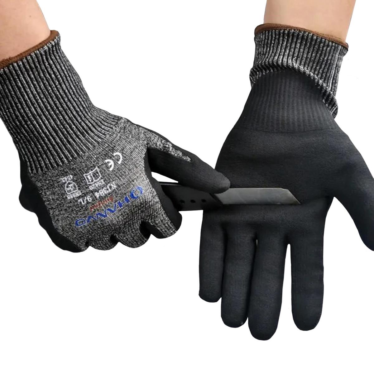 Foto 3 pulgar | Guantes Suaves Para Cortar Ventdepot Mxgbc-011 1 Par Negro