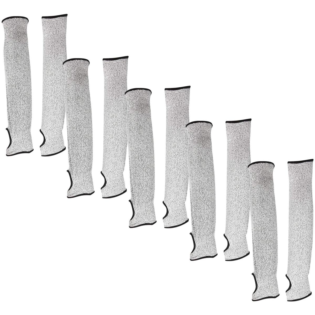 Foto 2 pulgar | Mangas Anti Corté Acero Inoxidable Ventdepot Mxpsv-005 5 Pares Gris