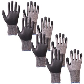 Foto 1 | Par Guantes Anti Corté Resistentes Ventdepot Mxbgv-004 4 Pares Gris/negro