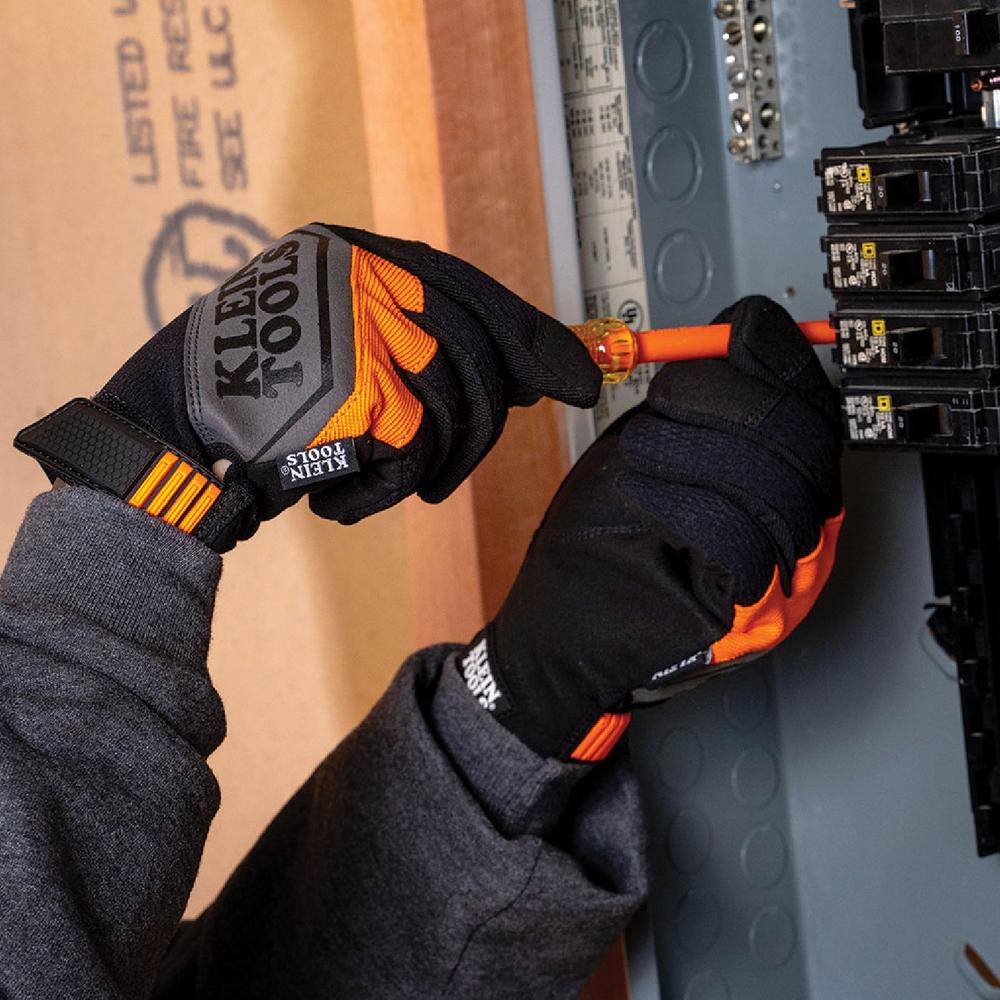Foto 5 | Guantes Uso General Resistente Talla Chica 60594 Klein Tools Negro