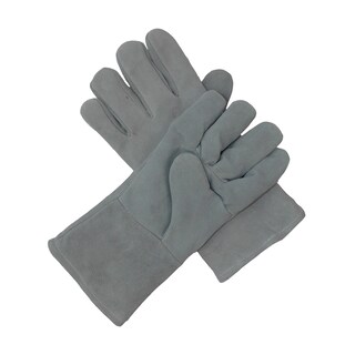 Foto 1 | Guantes De Carnaza Grises Con Forro