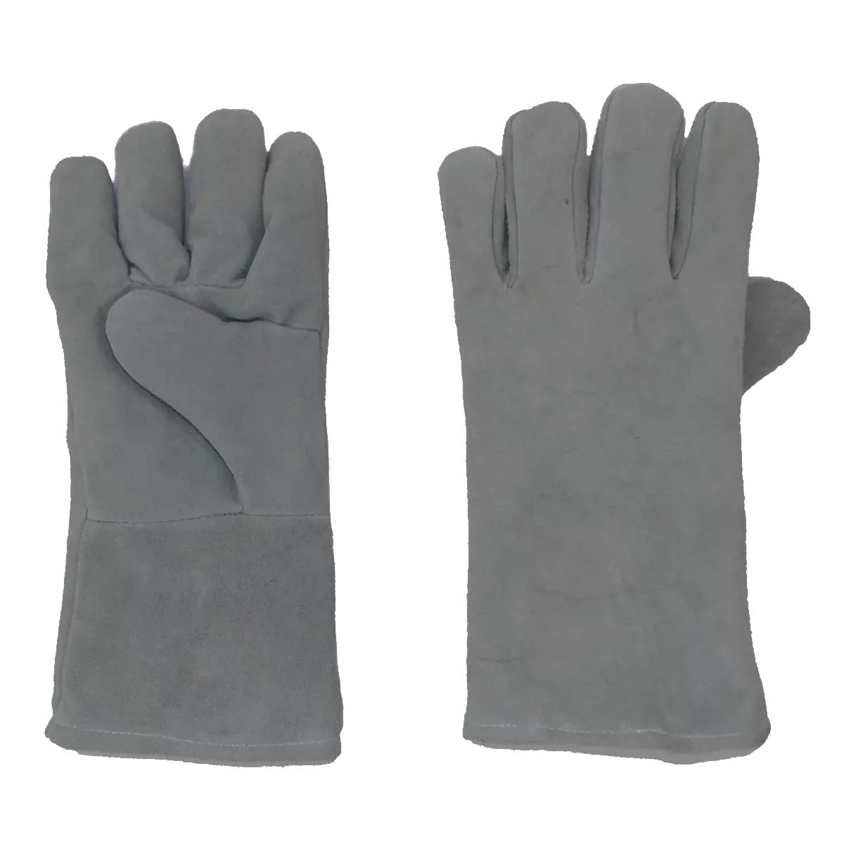Foto 2 | Guantes De Carnaza Grises Con Forro