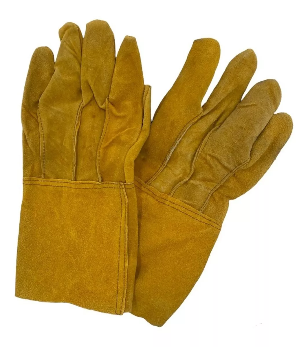 Foto 1 | Guantes De Carnaza Amarillos Para Soldar