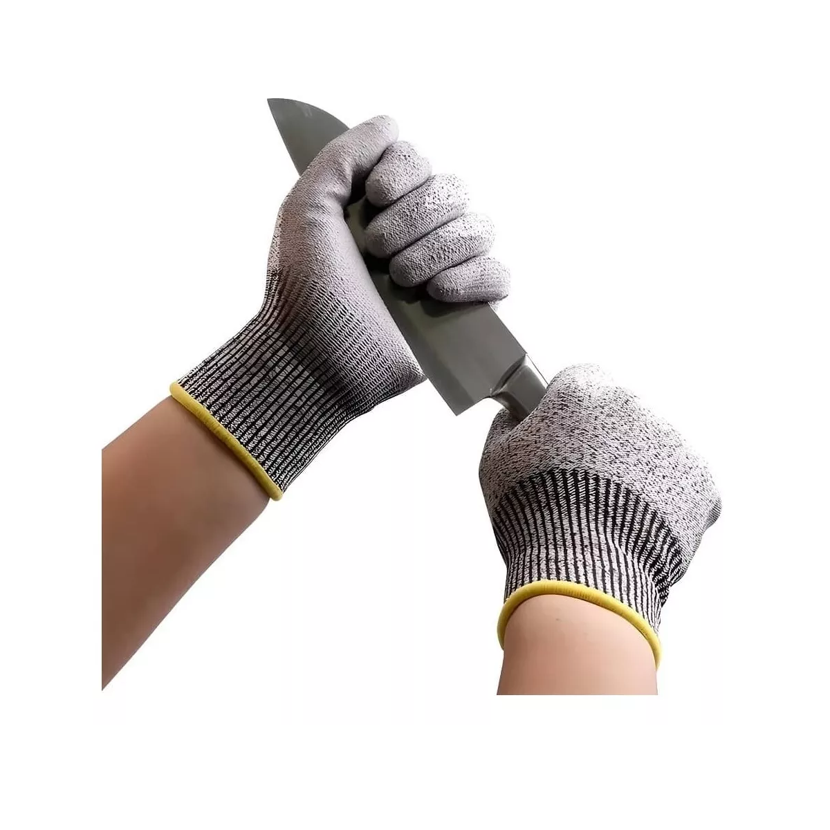 Foto 3 pulgar | Guantes Anticorte Nivel 5 Industrial Trabajo Rudo Resistente Chica Eo Safe Imports Esi-14352 Gris