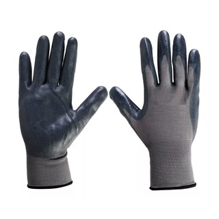 Foto 1 | Par De Guantes Nylon Palma Nitrilo 12pzs M/g Eo Safe Imports Esi-15644 Negro