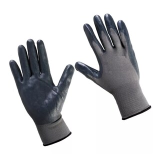 Foto 2 | Par De Guantes Nylon Palma Nitrilo 12pzs M/g Eo Safe Imports Esi-15644 Negro