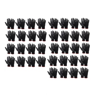 Foto 1 | Guantes De Nylon Recubiertos Nitrilo 36 Pares Unitalla Eo Safe Imports Esi-15643 Negro