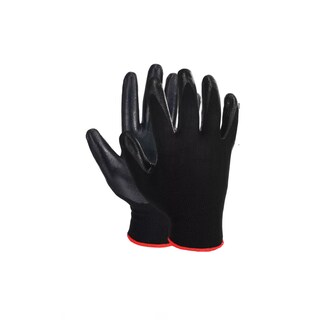 Foto 2 | Guantes De Nylon Recubiertos Nitrilo 36 Pares Unitalla Eo Safe Imports Esi-15643 Negro