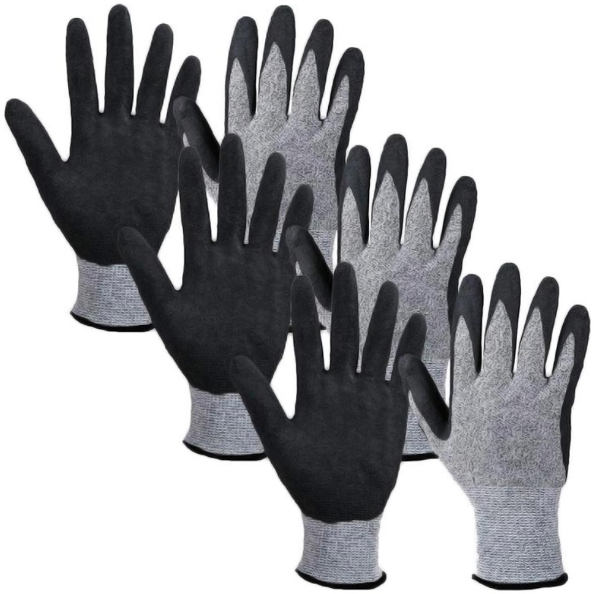 Foto 2 pulgar | Pares De Guantes De Cocina Ventdepot Mxgvm-018 3 Pares Gris Y Negro