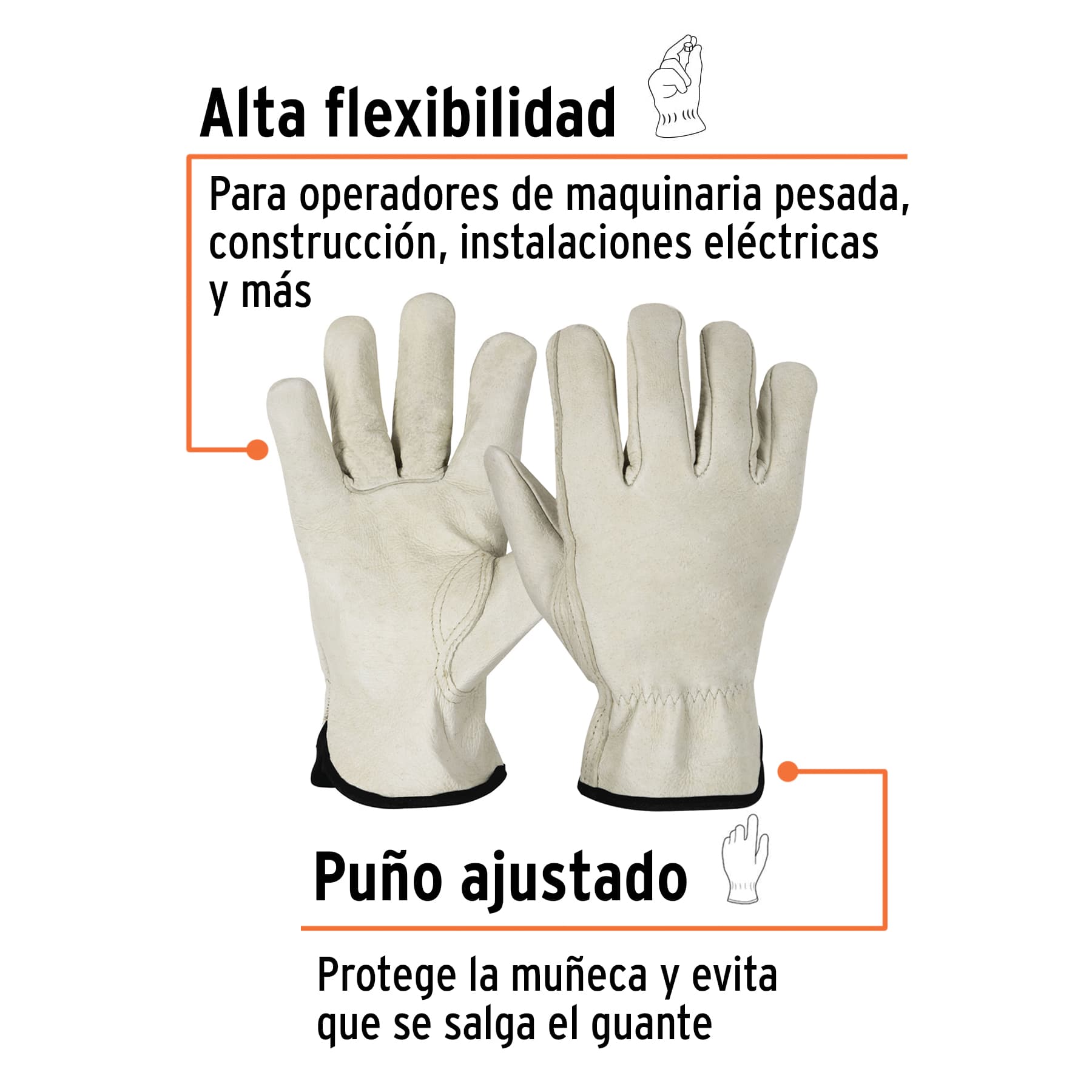 Foto 3 pulgar | Guantes Truper Blancos
