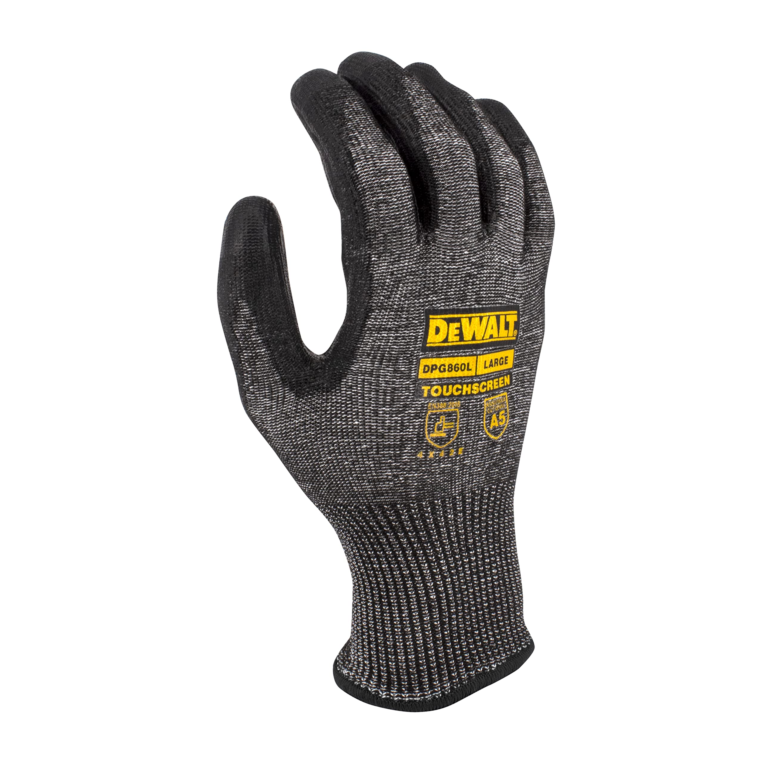 Foto 4 pulgar | Guante Dewalt Dpg860 De Protección Contra Cortes, Nivel A5, Pantalla Táctil De Poliuretano S - Venta Internacional.