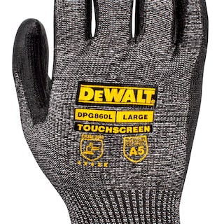 Foto 7 | Guante Dewalt Dpg860 De Protección Contra Cortes, Nivel A5, Pantalla Táctil De Poliuretano L - Venta Internacional.